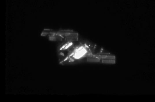 Komst Slang Regeringsverordening ISS close up with telescope - Space Station Guys