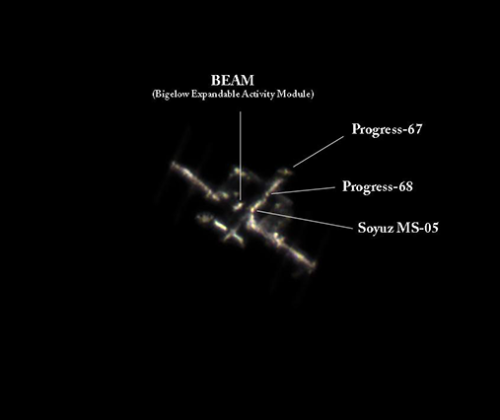International Space Station (with markings)